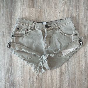 Olive green One Teaspoon Shorts